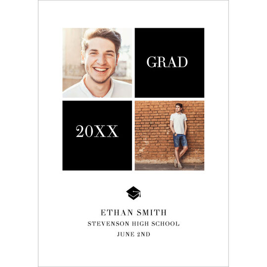 Block Graduation Photo Announcements